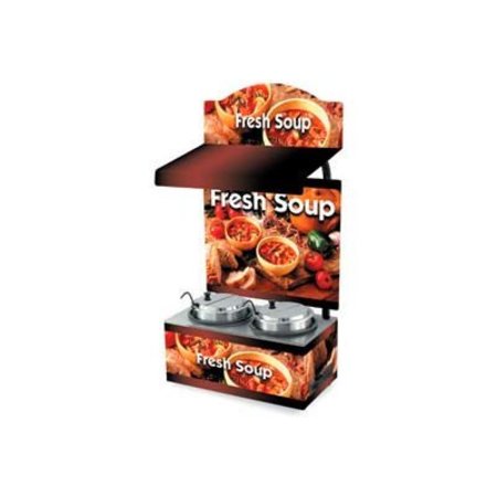 VOLLRATH CO Vollrath® Cayenne® 7203203, Twin Well 7 Qt. Soup Merchandisers - Canopy Country Kitchen 7203203